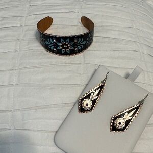 Earrings and bracelet from Turkey